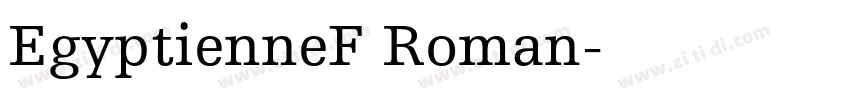 EgyptienneF Roman字体转换